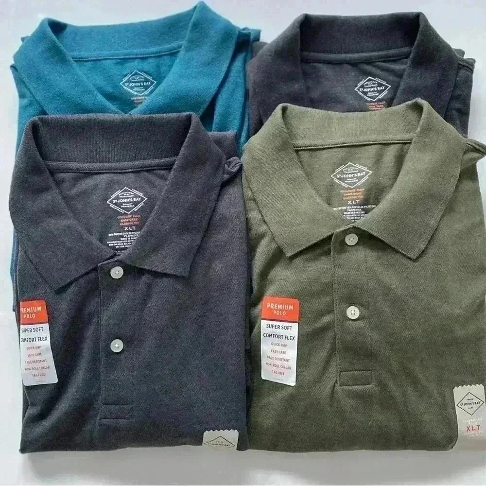 NWT St. John’s Bay Performance Polo Soft Classic Fit XL Tall